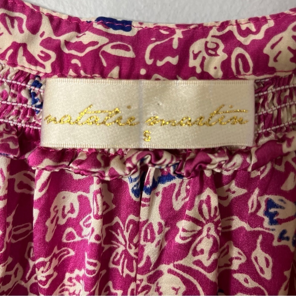 Natalie Martin Silk Shift Dress Floral Print Pink Size Small - Picture 6 of 8